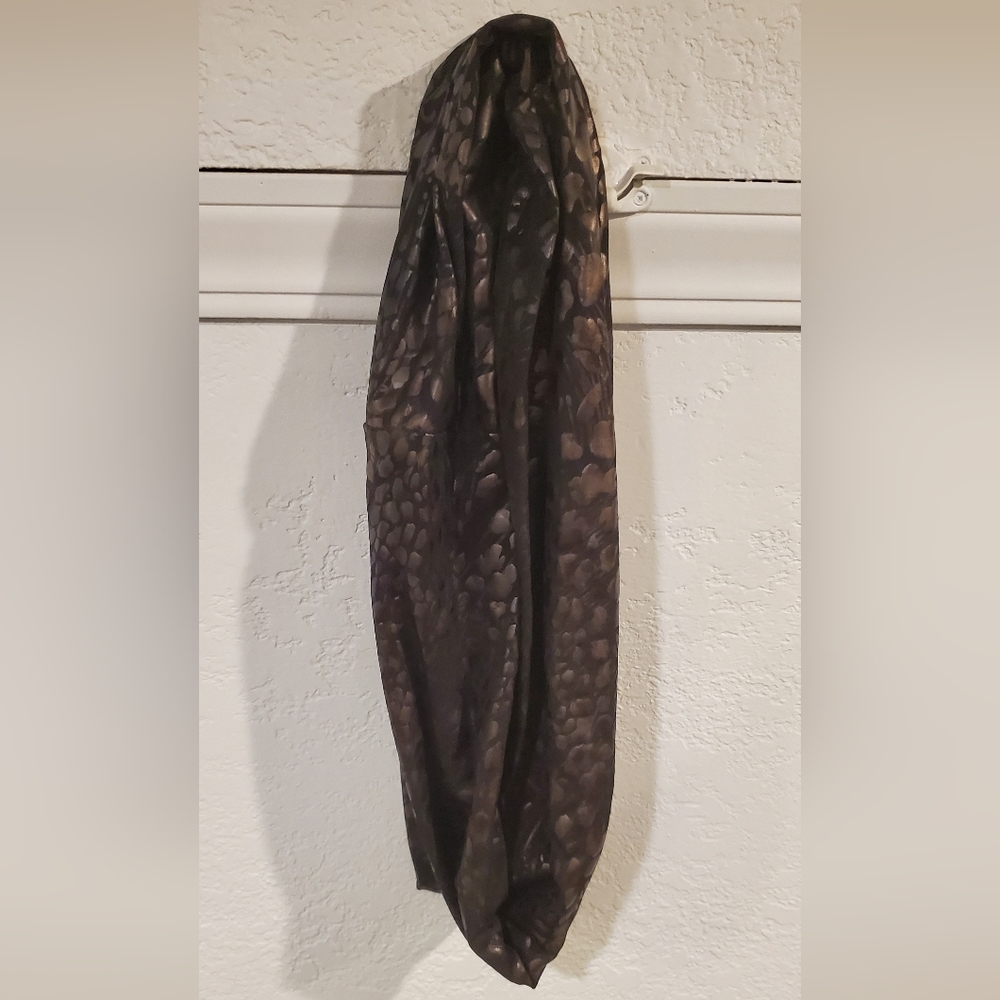 Textured print infinity scarf